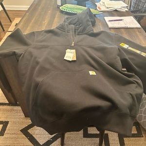 Carhartt rain defender men’s XL hooded quarter zip